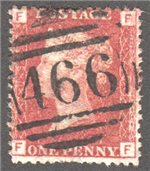 Great Britain Scott 33 Used Plate 203 - FF